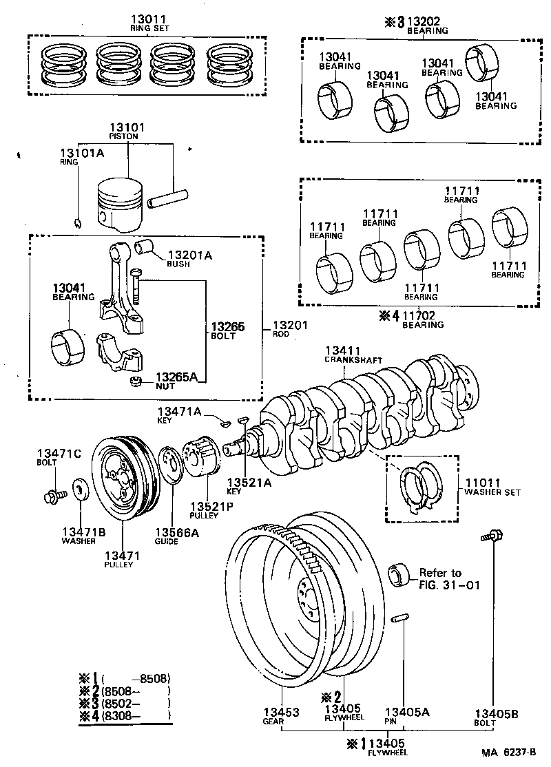  MODEL F |  CRANKSHAFT PISTON