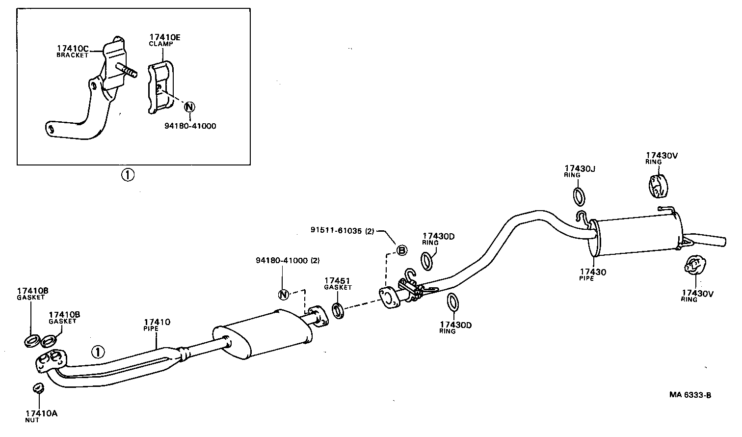  MODEL F |  EXHAUST PIPE