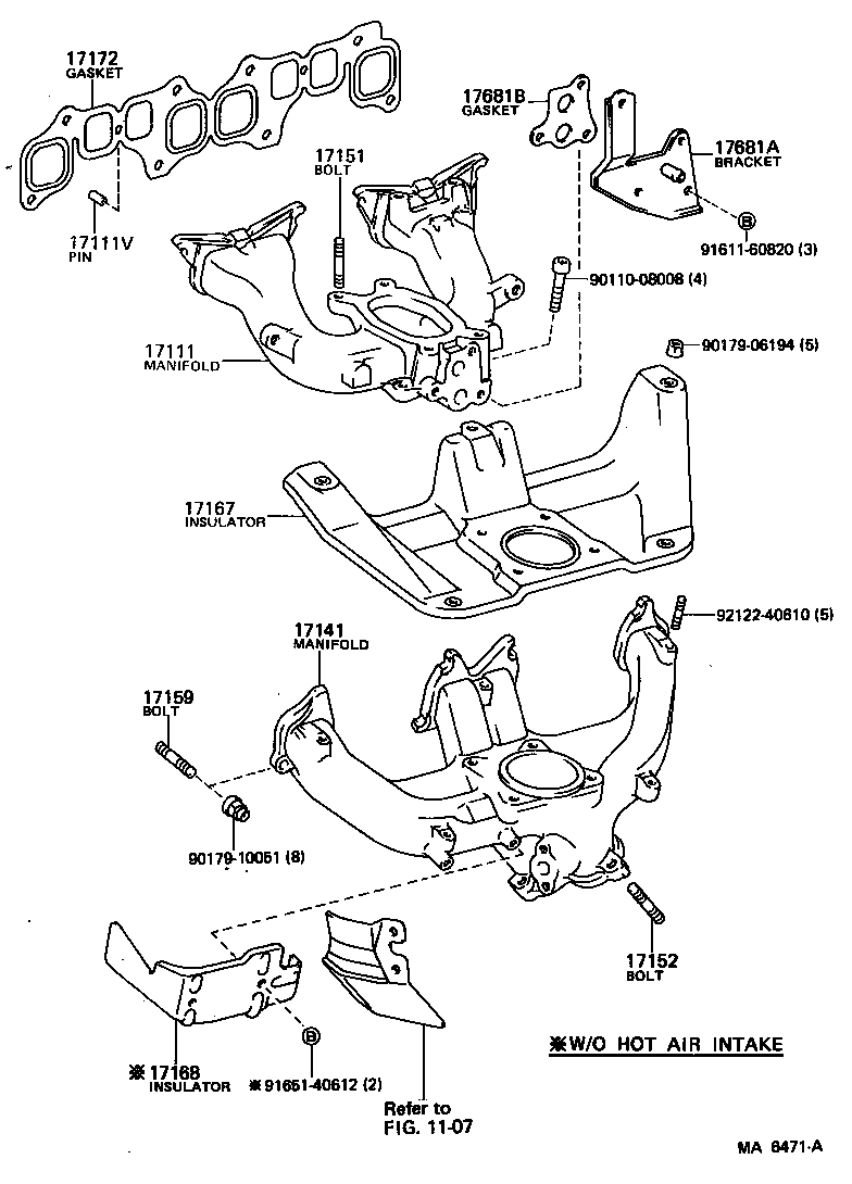  HIACE VAN COMUTER |  MANIFOLD