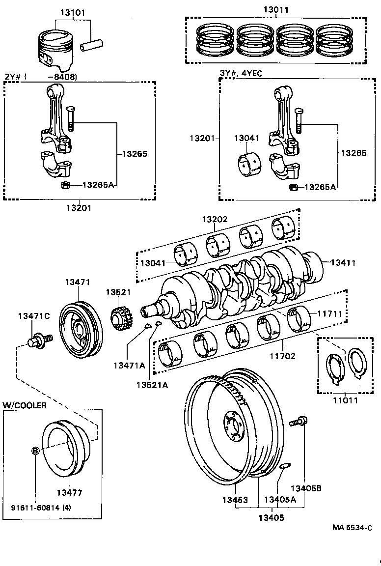  MODEL F |  CRANKSHAFT PISTON