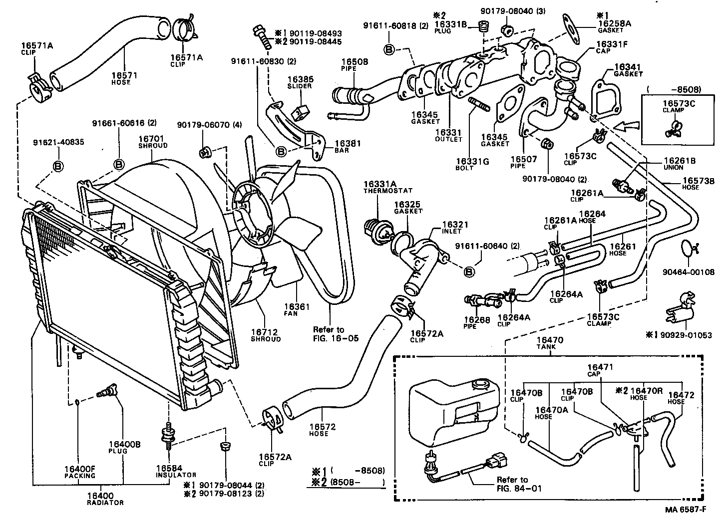  MODEL F |  RADIATOR WATER OUTLET