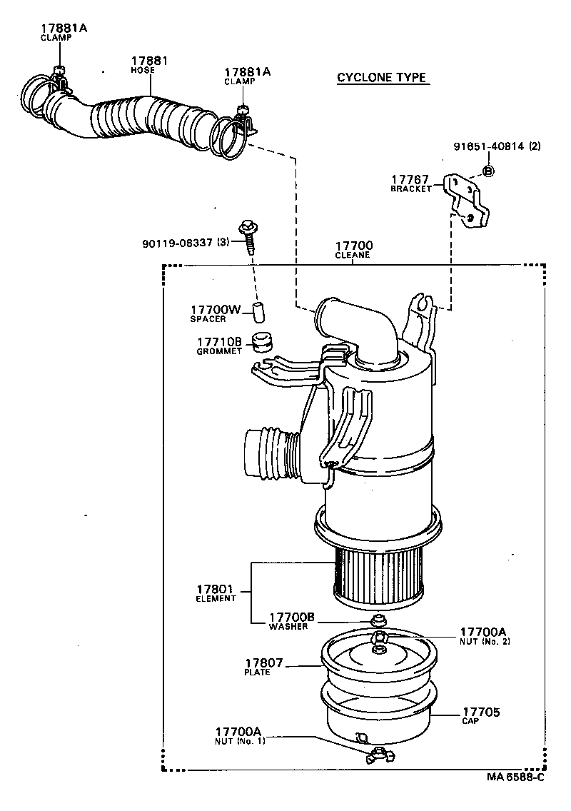  MODEL F |  AIR CLEANER