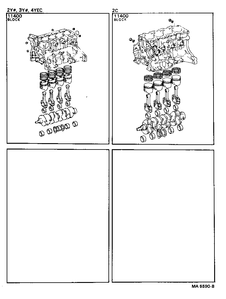  MODEL F |  SHORT BLOCK ASSEMBLY