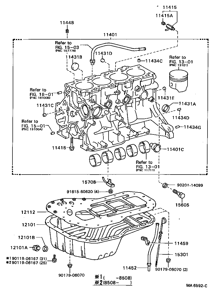  MODEL F |  CYLINDER BLOCK