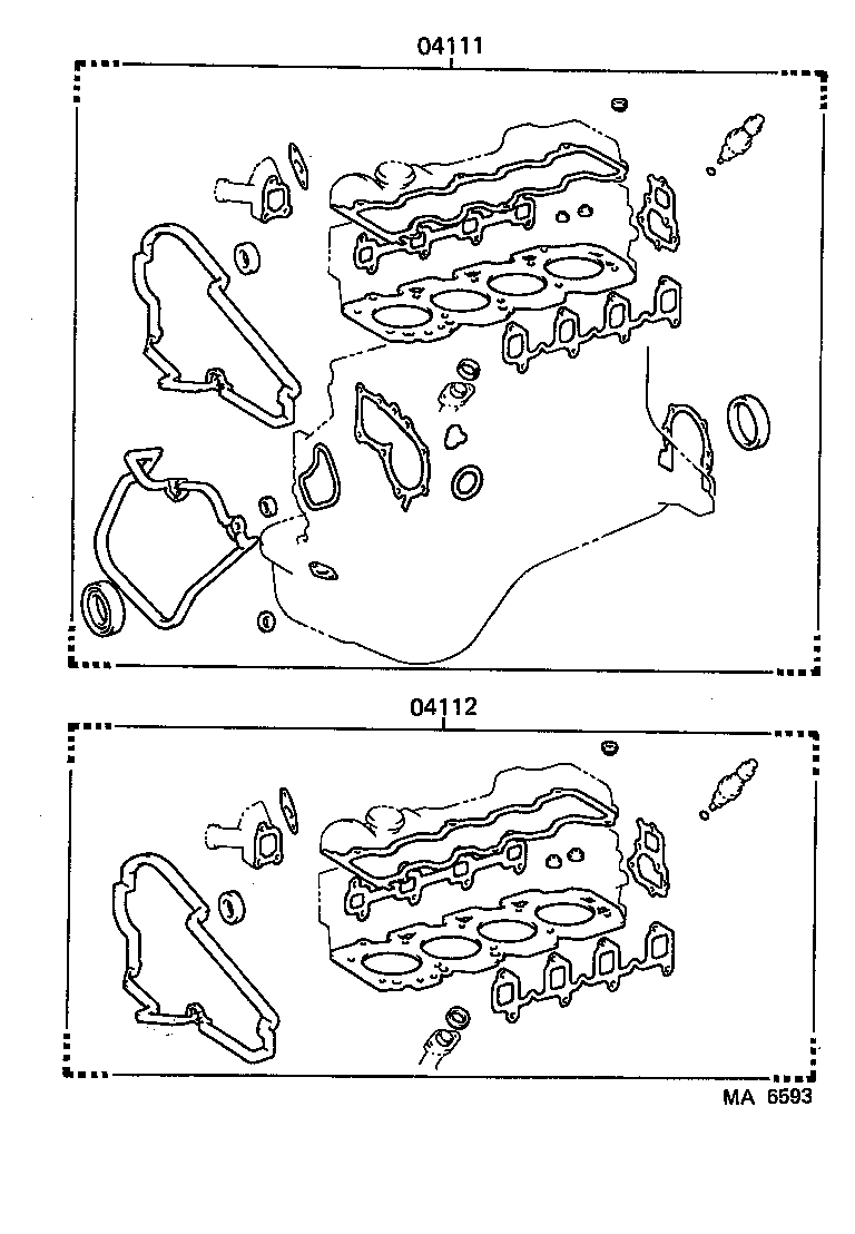  LITEACE |  ENGINE OVERHAUL GASKET KIT