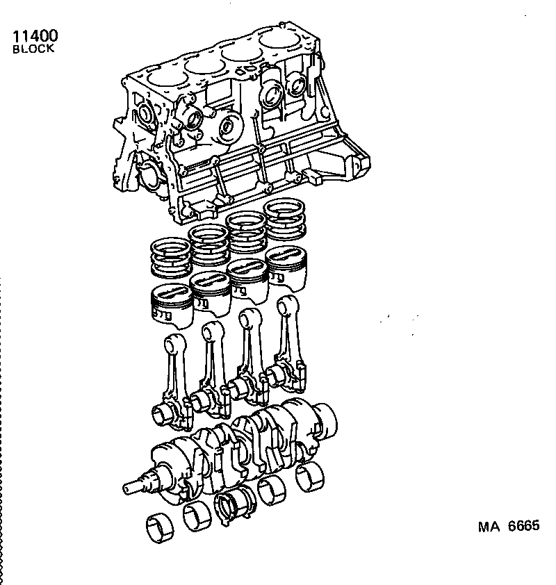  MR2 |  SHORT BLOCK ASSEMBLY