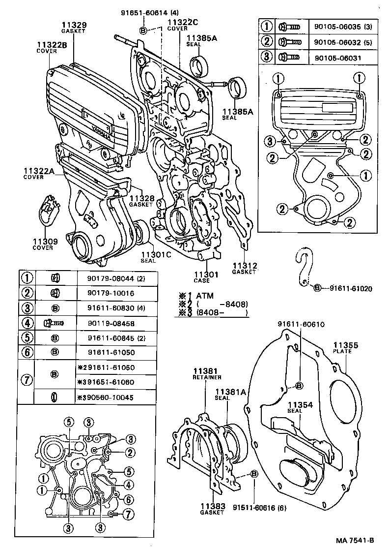  CRESSIDA |  TIMING GEAR COVER REAR END PLATE
