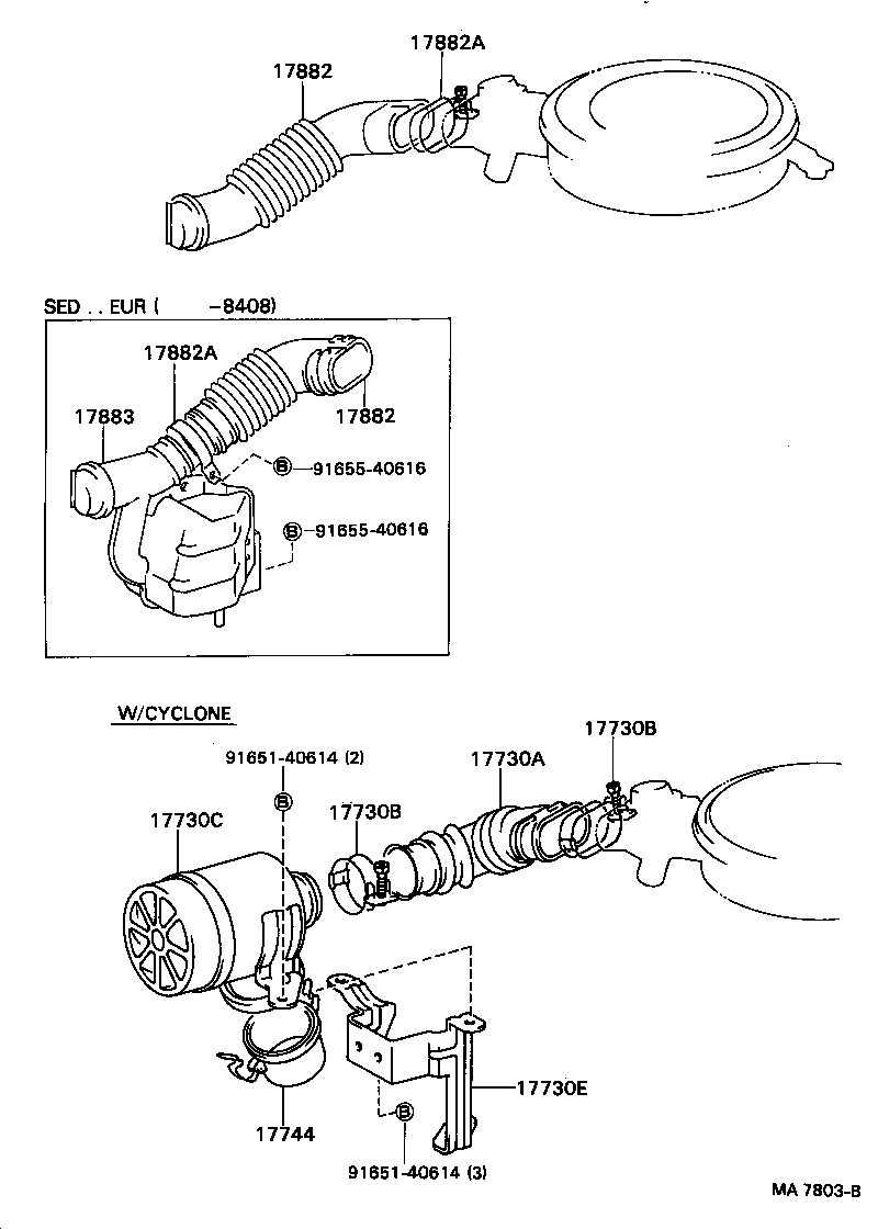  TERCEL |  AIR CLEANER