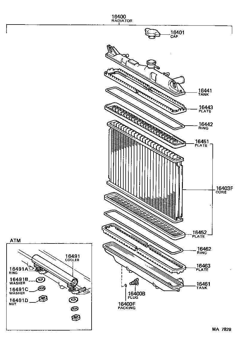  STARLET |  RADIATOR WATER OUTLET