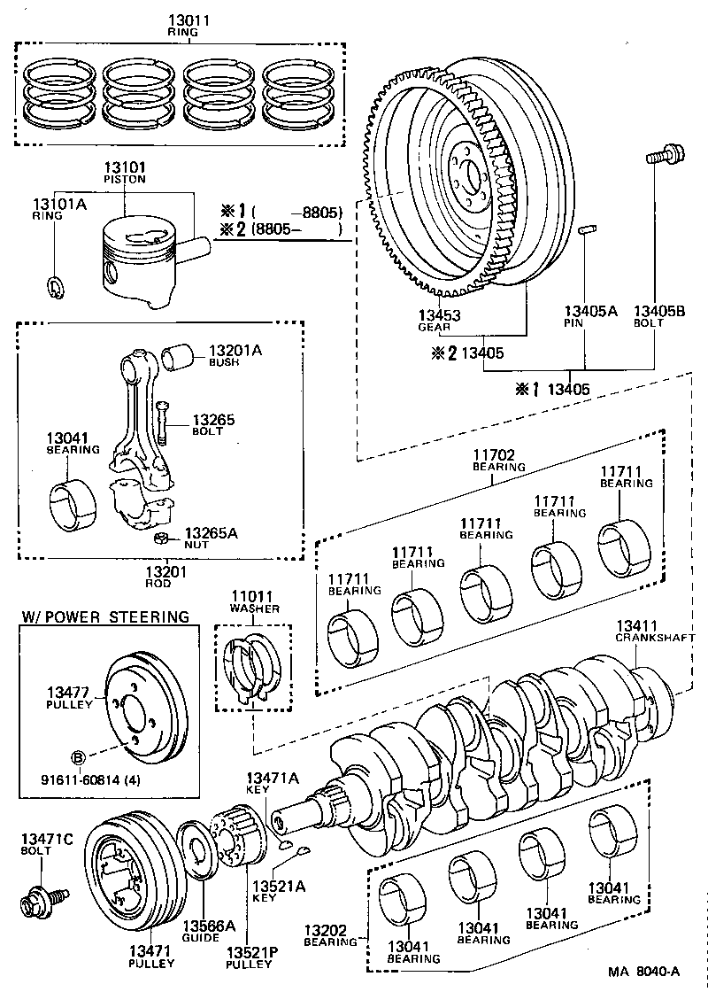  LAND CRUISER 70 |  CRANKSHAFT PISTON