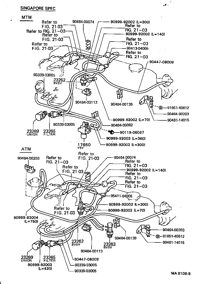  CRESSIDA |  VACUUM PIPING