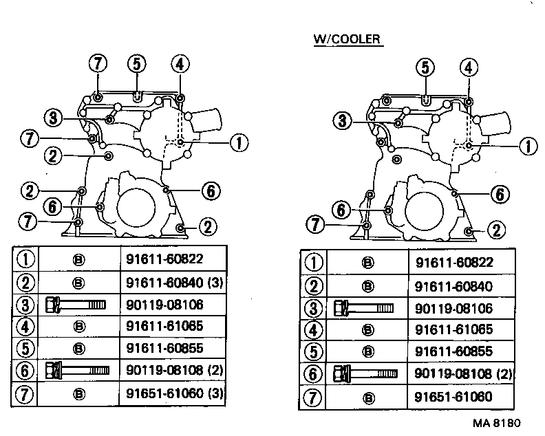  CRESSIDA |  TIMING GEAR COVER REAR END PLATE