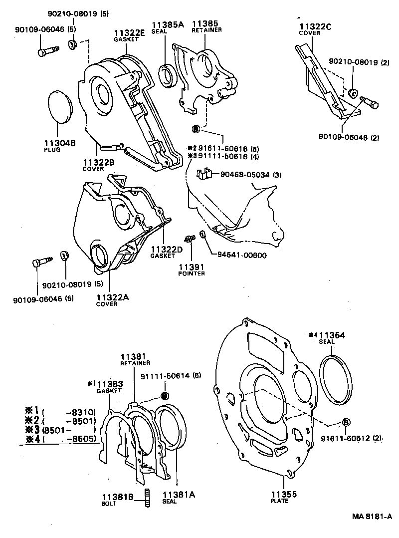  MODEL F |  TIMING GEAR COVER REAR END PLATE