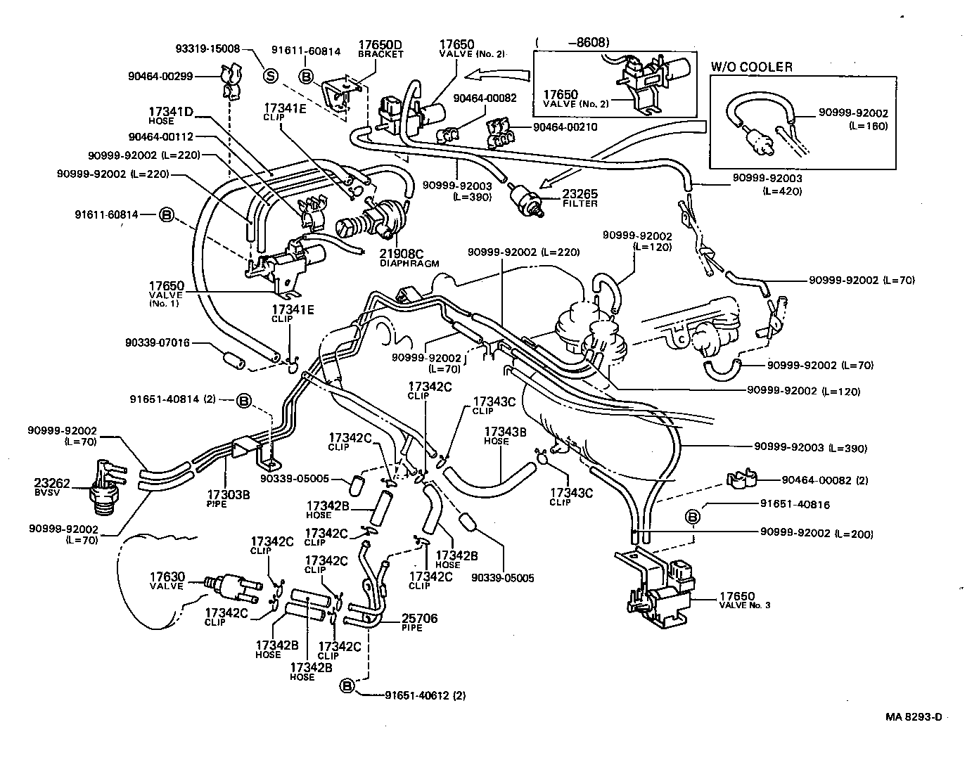  MODEL F |  VACUUM PIPING