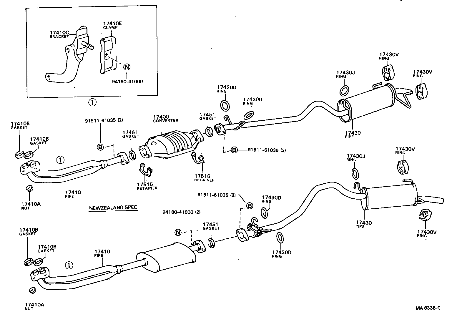  MODEL F |  EXHAUST PIPE