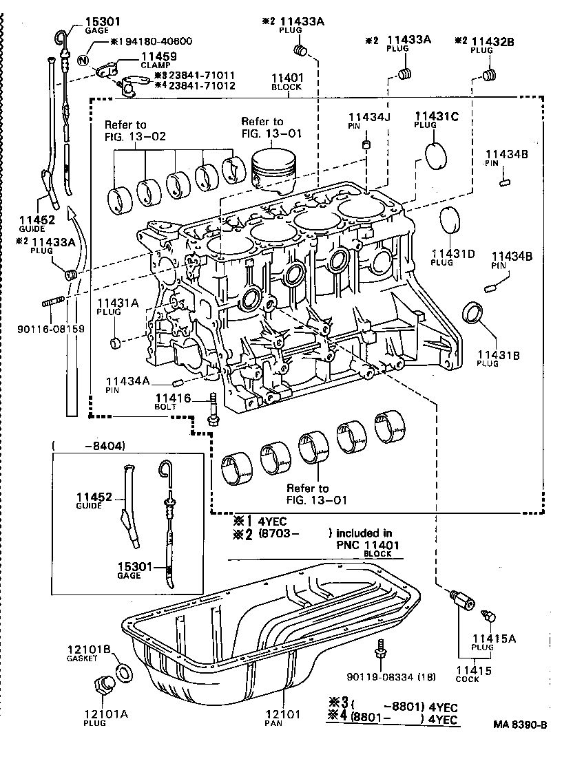  MODEL F |  CYLINDER BLOCK