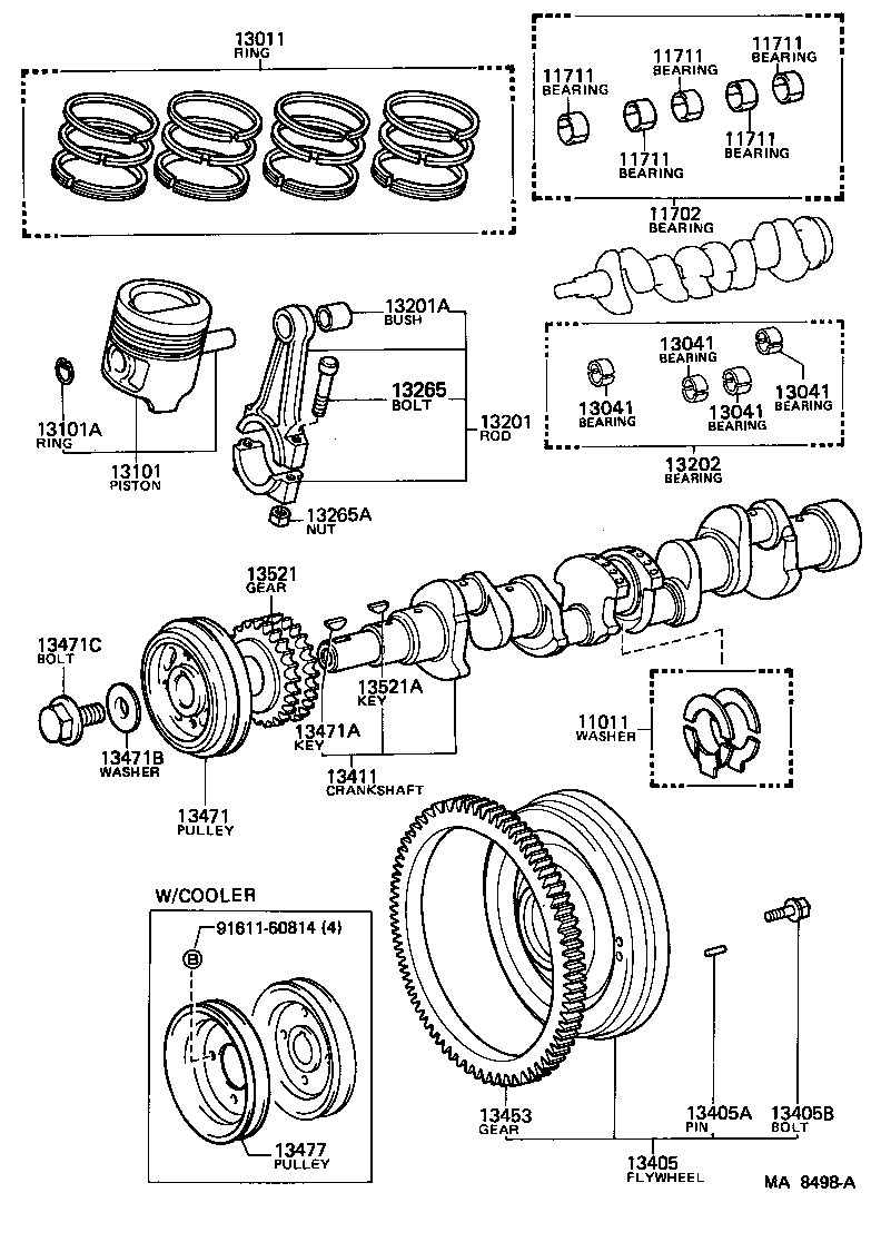  LITEACE |  CRANKSHAFT PISTON