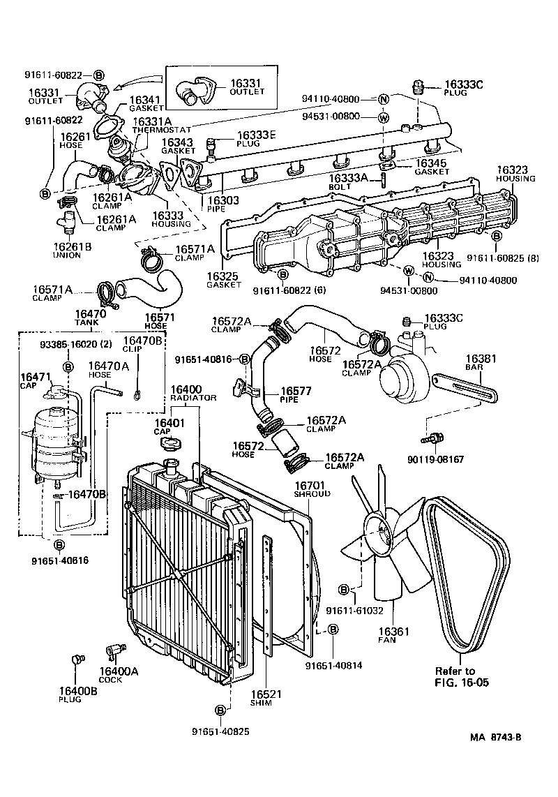  HEAVY DUTY TRUCK |  RADIATOR WATER OUTLET