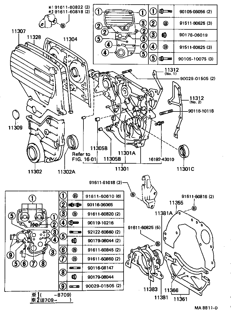  SUPRA |  TIMING GEAR COVER REAR END PLATE