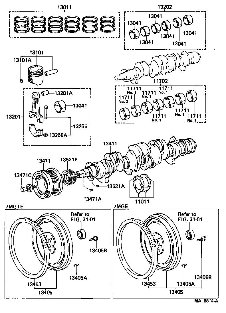  SUPRA |  CRANKSHAFT PISTON