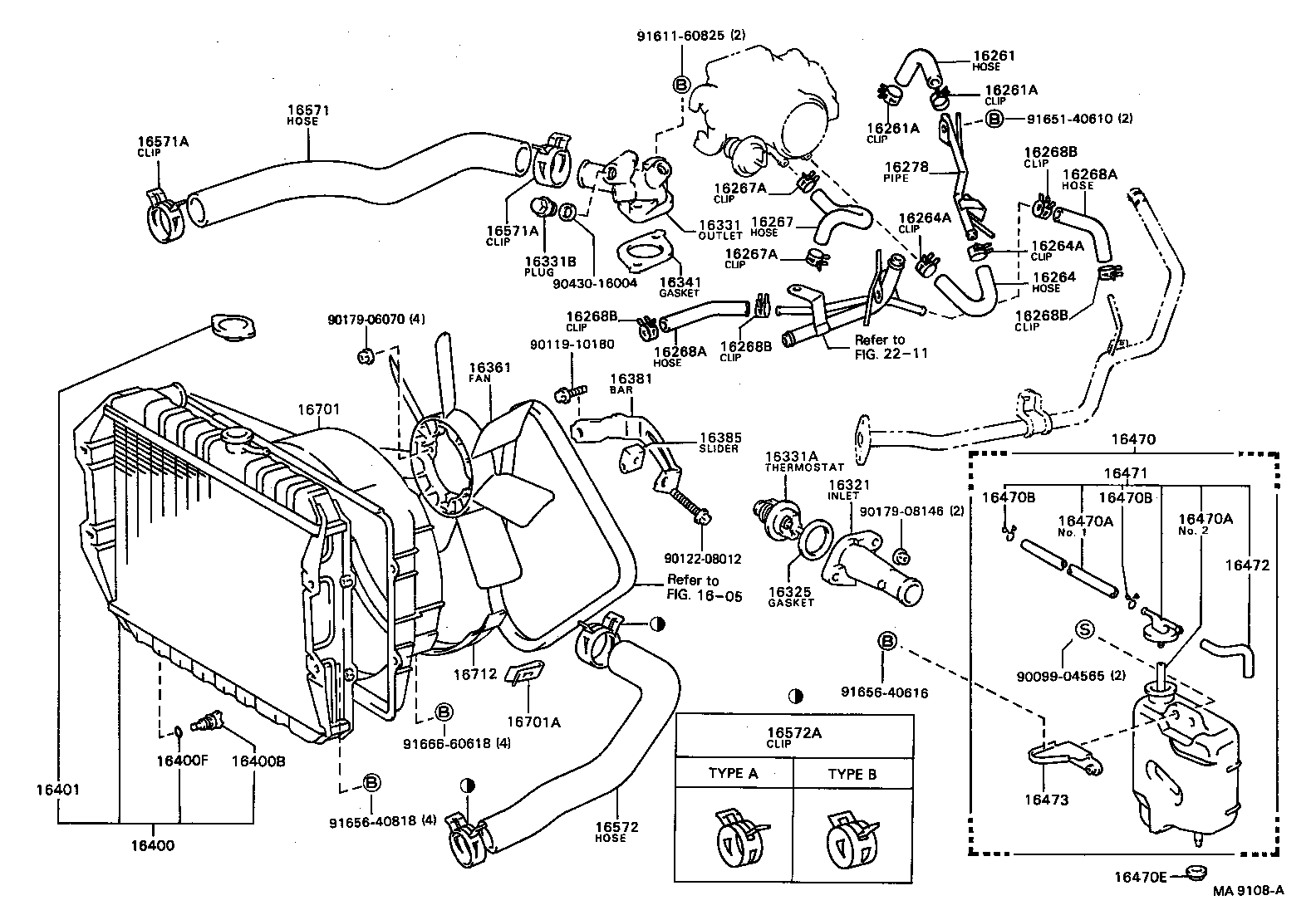  HILUX |  RADIATOR WATER OUTLET