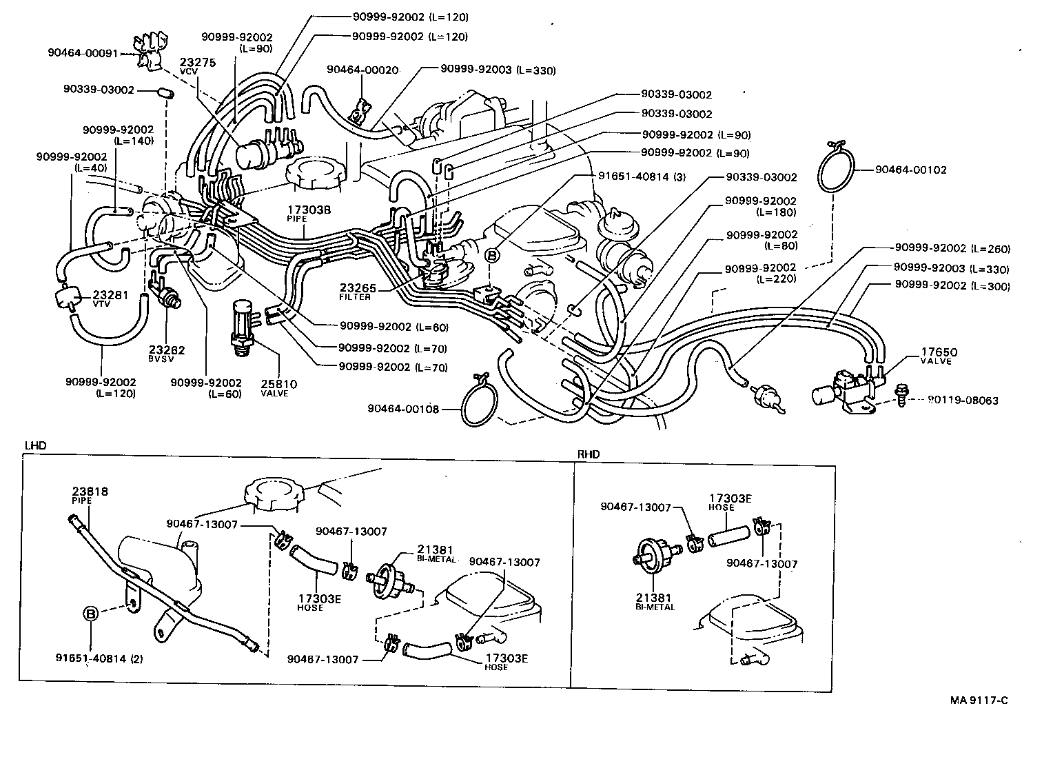  HILUX |  VACUUM PIPING