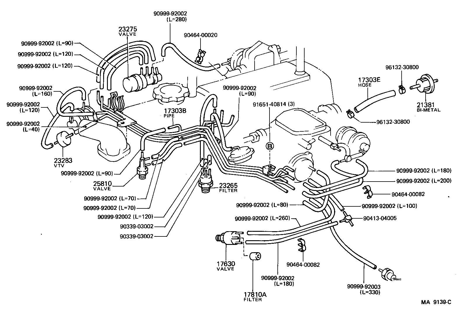  HIACE VAN COMUTER |  VACUUM PIPING