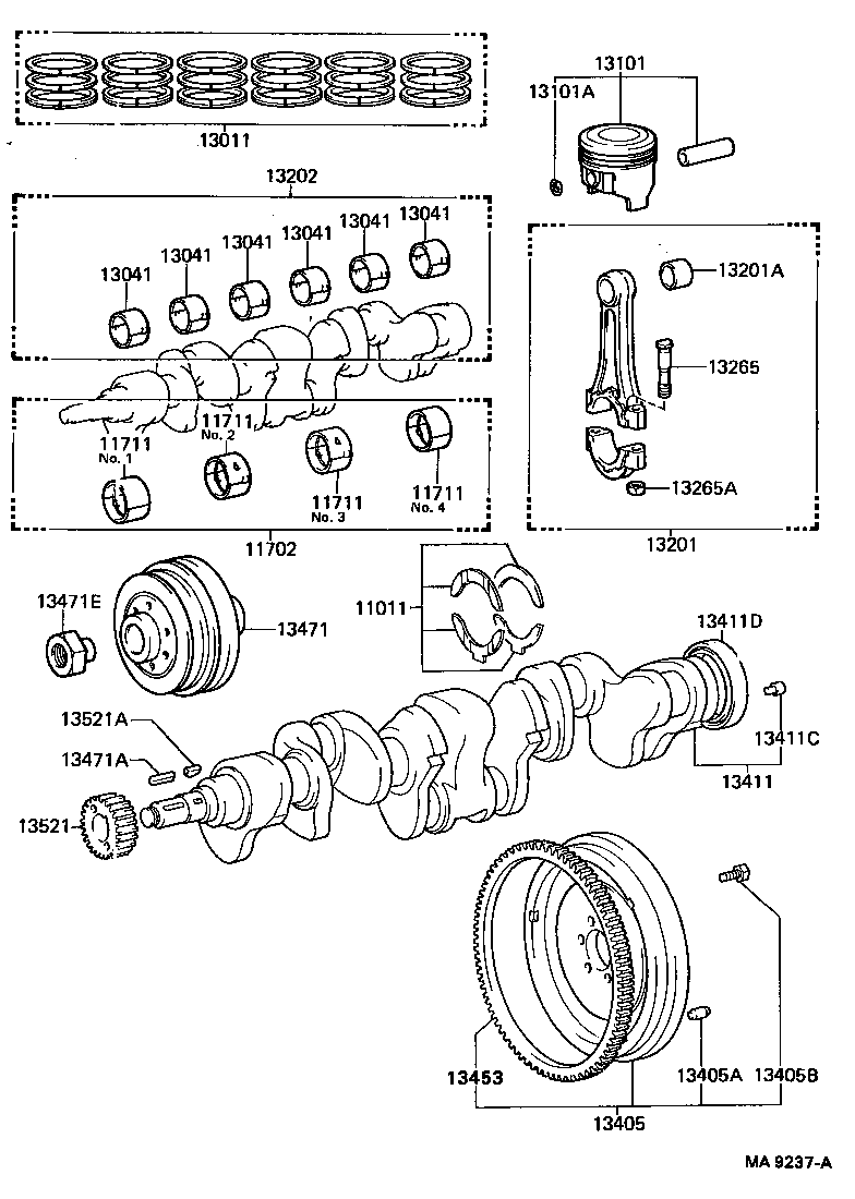  COASTER |  CRANKSHAFT PISTON