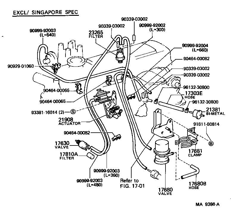 HIACE VAN COMUTER |  VACUUM PIPING