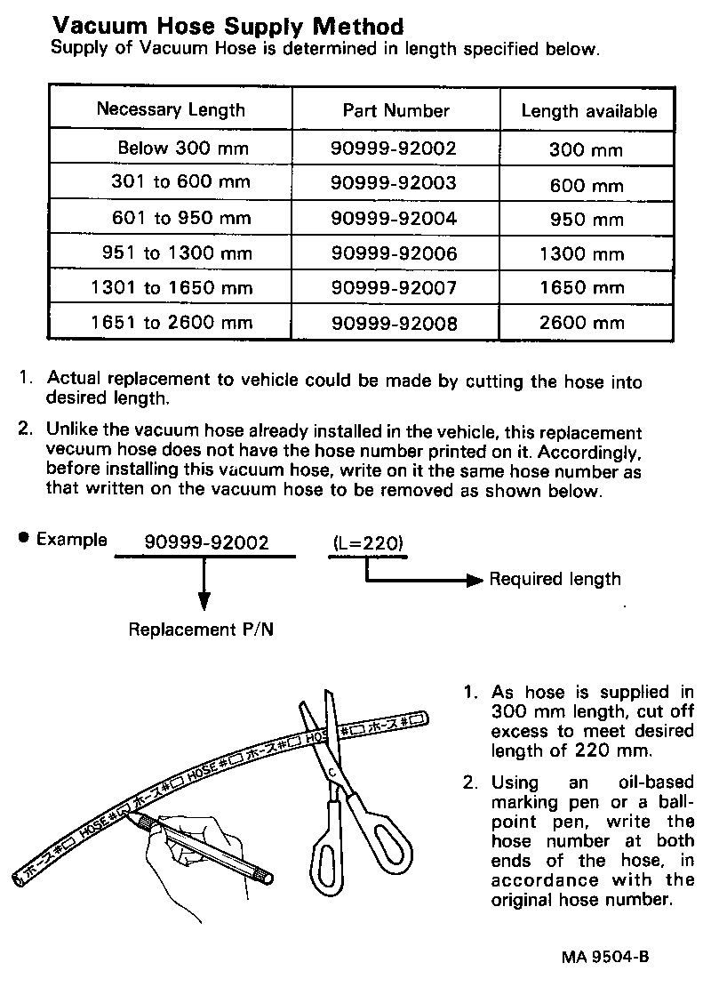  DYNA 200 |  VACUUM PIPING