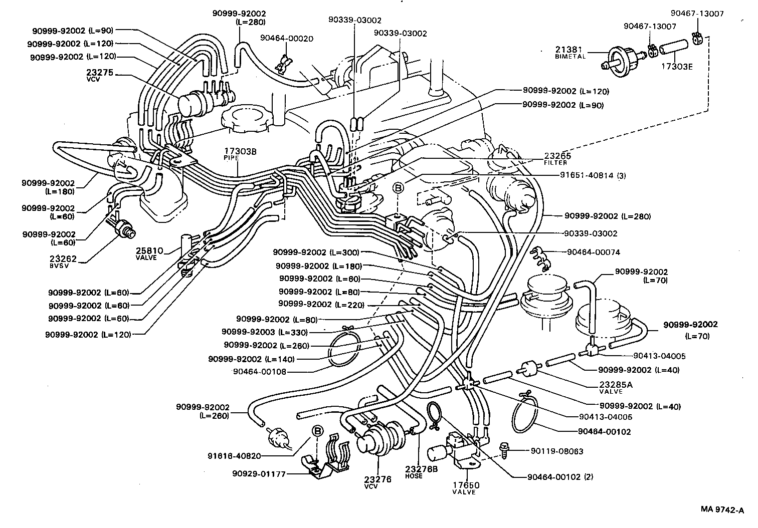 HILUX |  VACUUM PIPING
