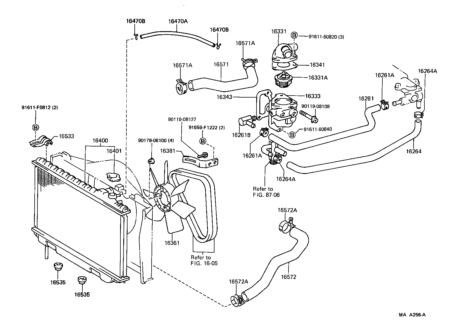  CROWN |  RADIATOR WATER OUTLET