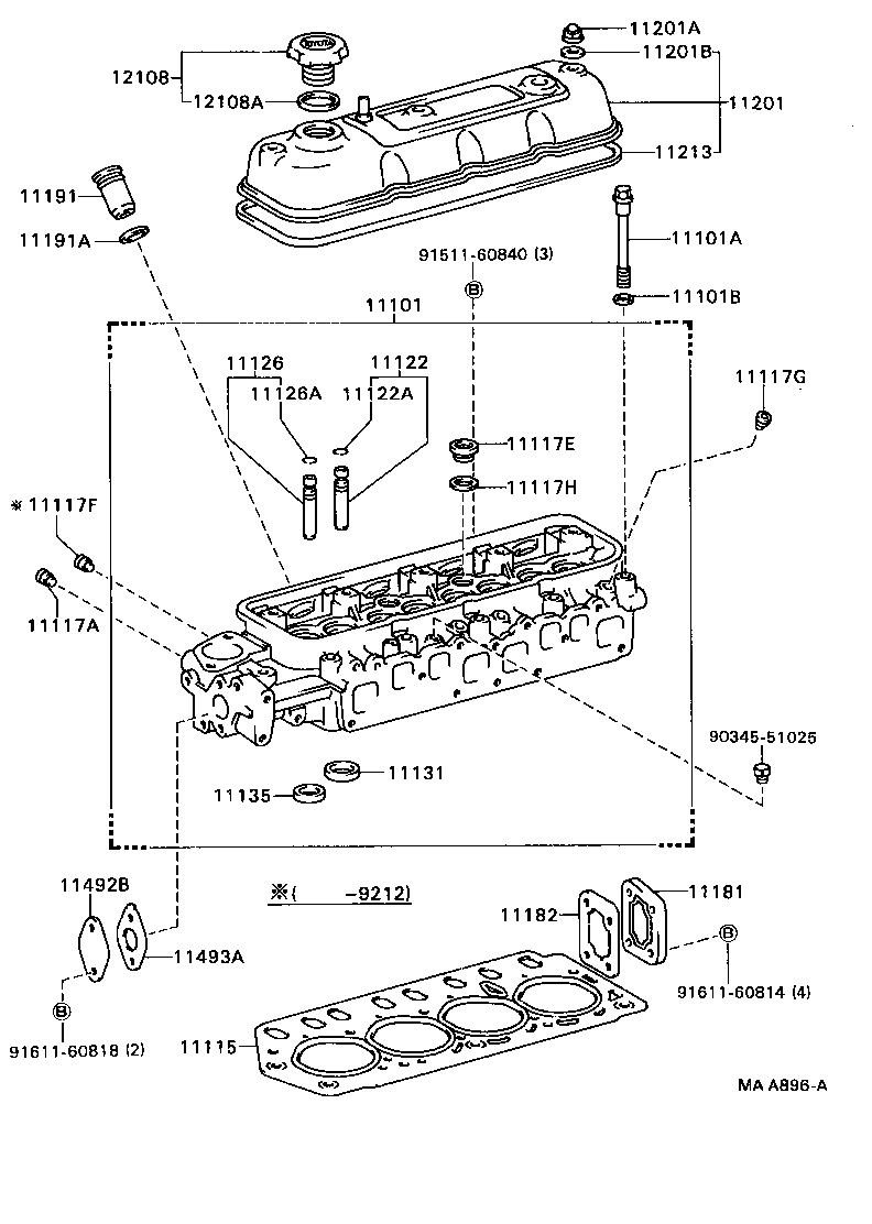  HILUX 2WD |  CYLINDER HEAD