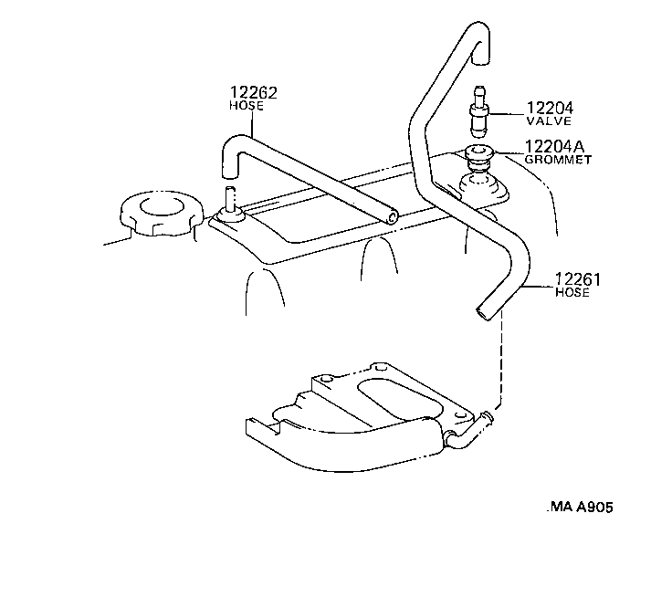  HILUX 2WD |  VENTILATION HOSE