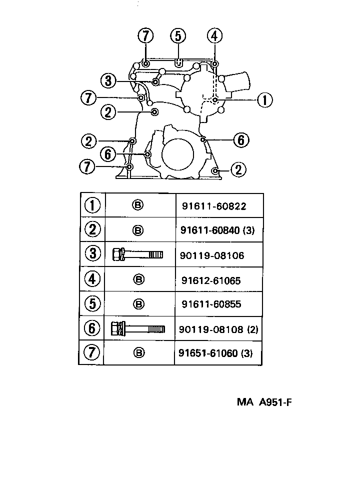  CRESSIDA |  TIMING GEAR COVER REAR END PLATE
