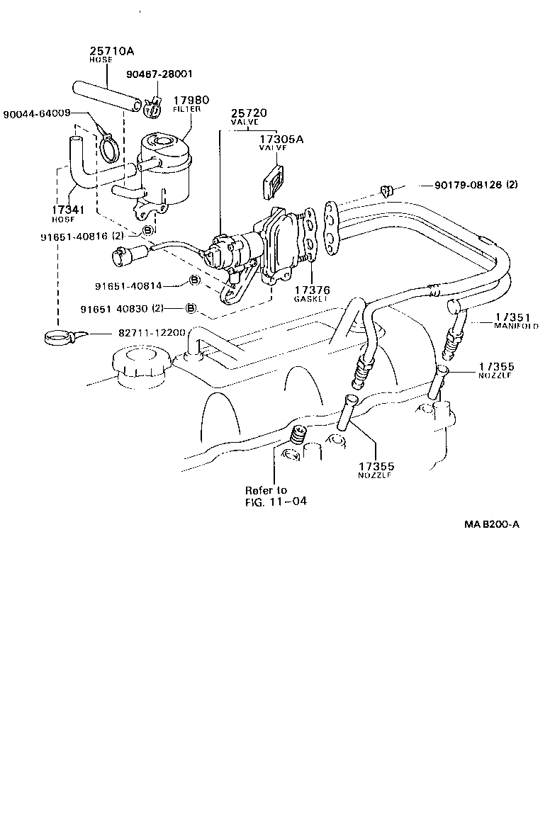  MODEL F |  MANIFOLD AIR INJECTION SYSTEM