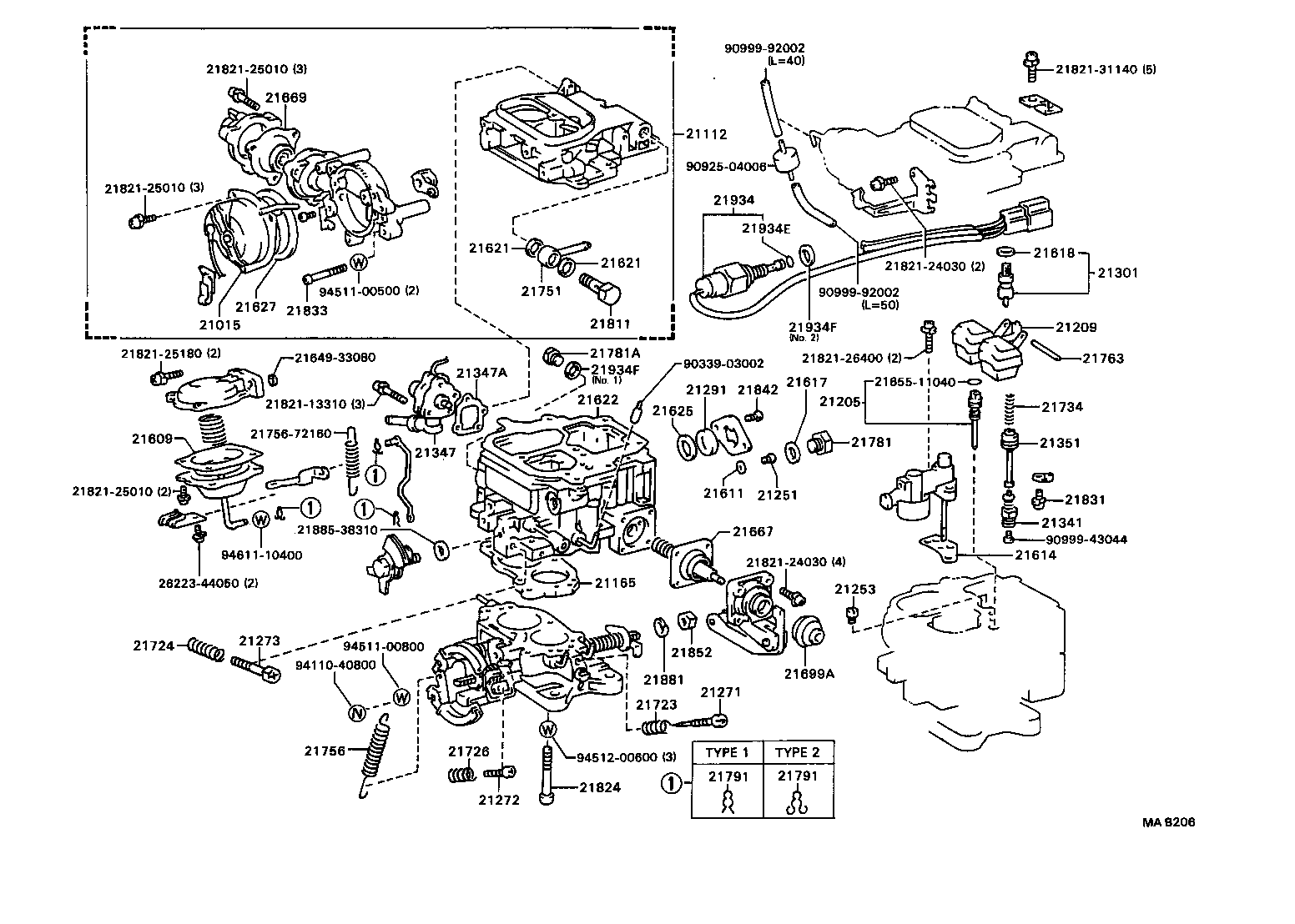  MODEL F |  CARBURETOR