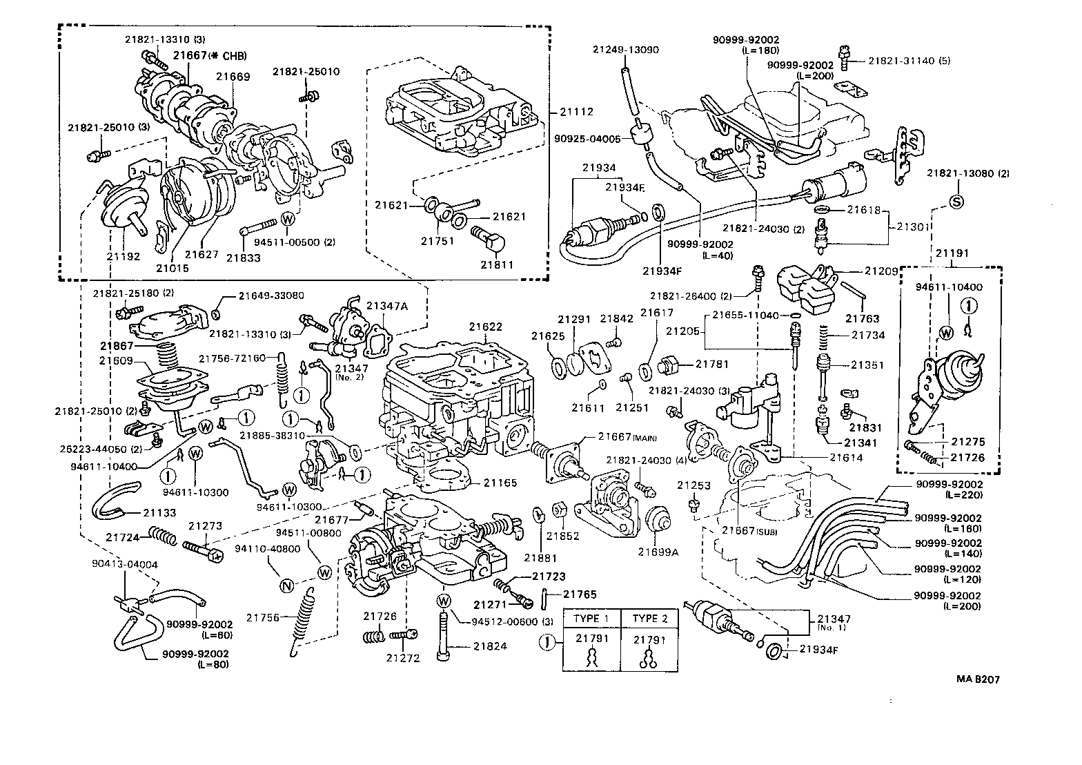  MODEL F |  CARBURETOR