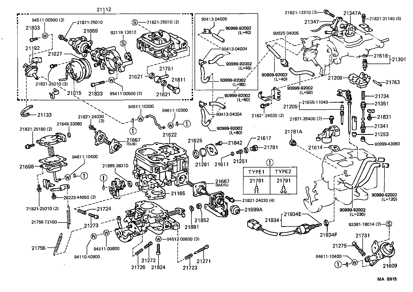  HIACE VAN COMUTER |  CARBURETOR