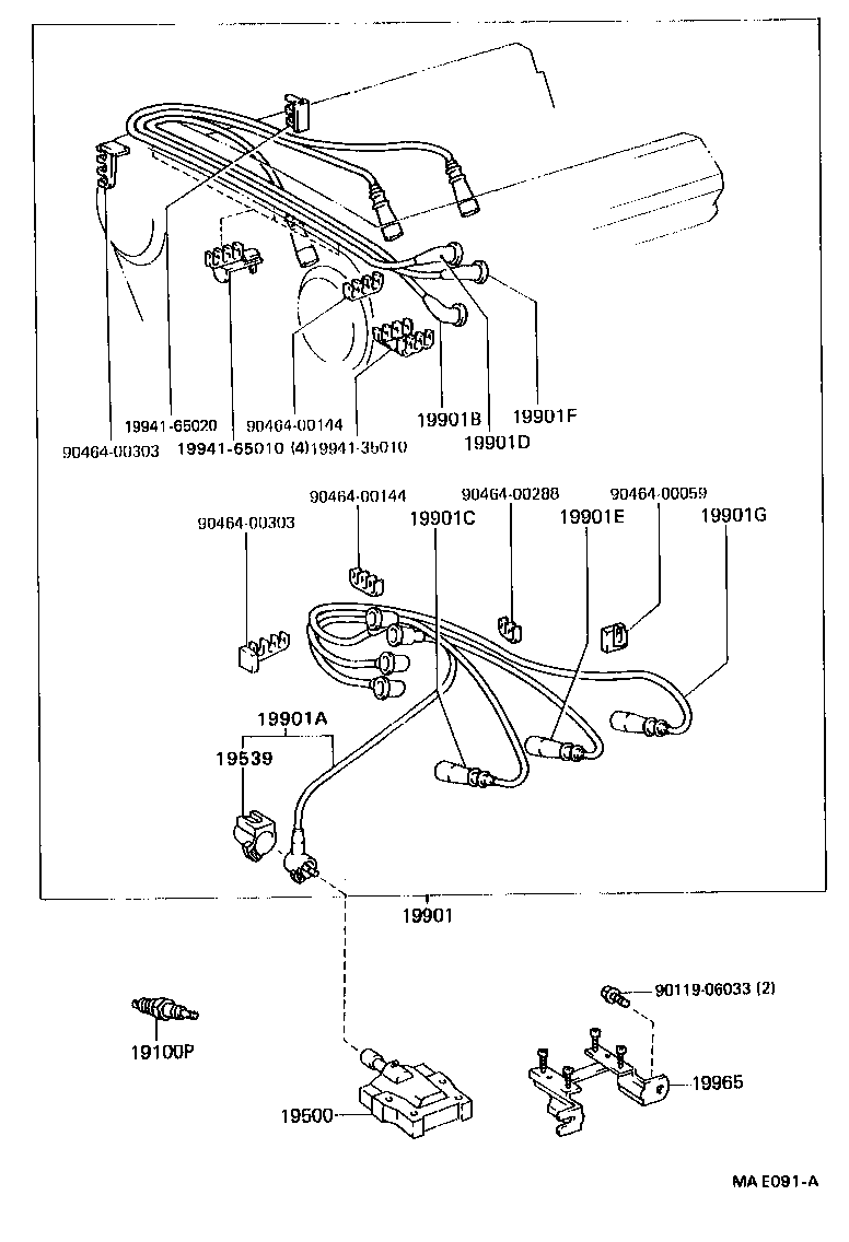  HILUX 4RUNNER 4WD |  IGNITION COIL SPARK PLUG