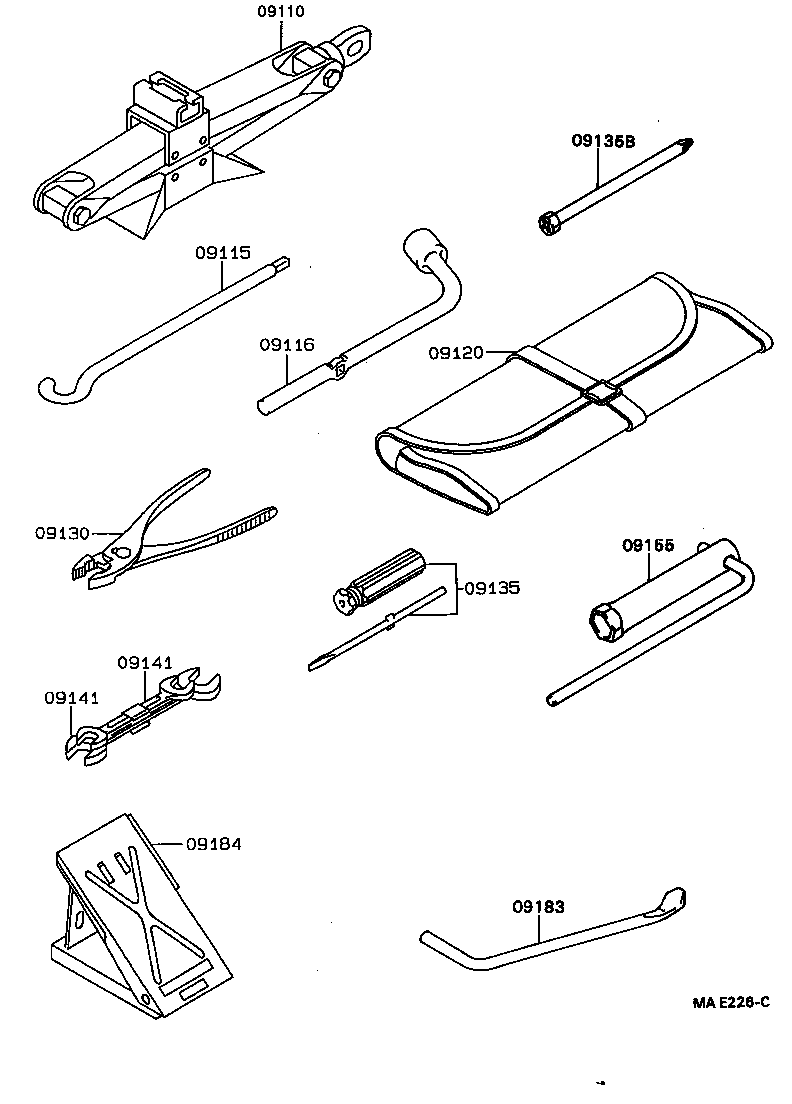  TERCEL |  STANDARD TOOL