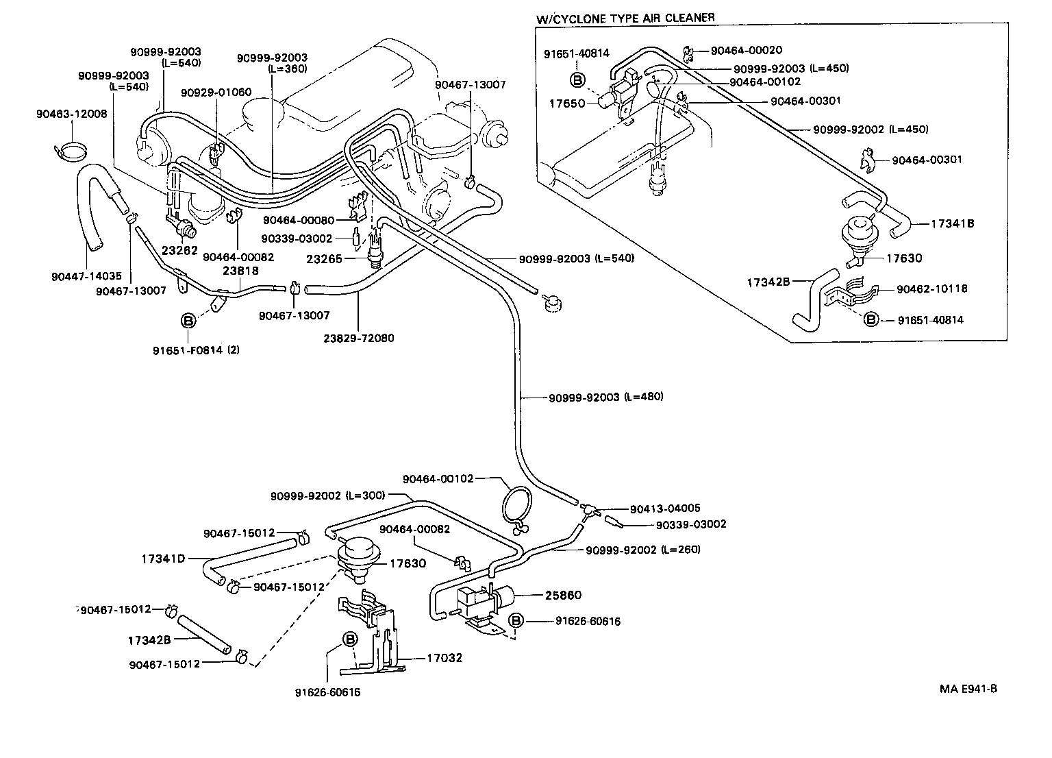  HILUX 2WD |  VACUUM PIPING