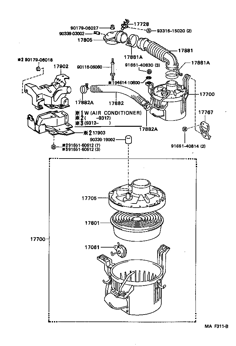  LITEACE VAN WAGON |  AIR CLEANER