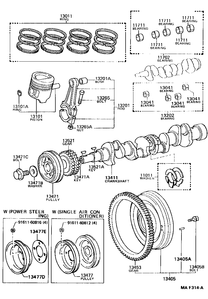  LITEACE VAN WAGON |  CRANKSHAFT PISTON