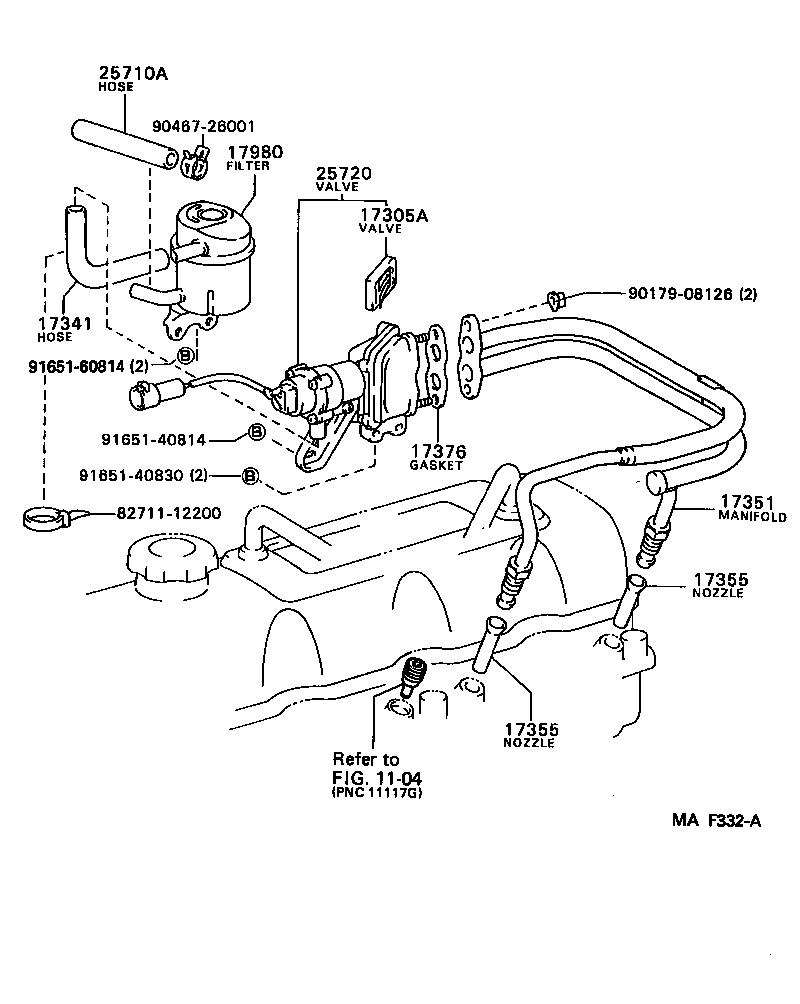  LITEACE VAN WAGON |  MANIFOLD AIR INJECTION SYSTEM