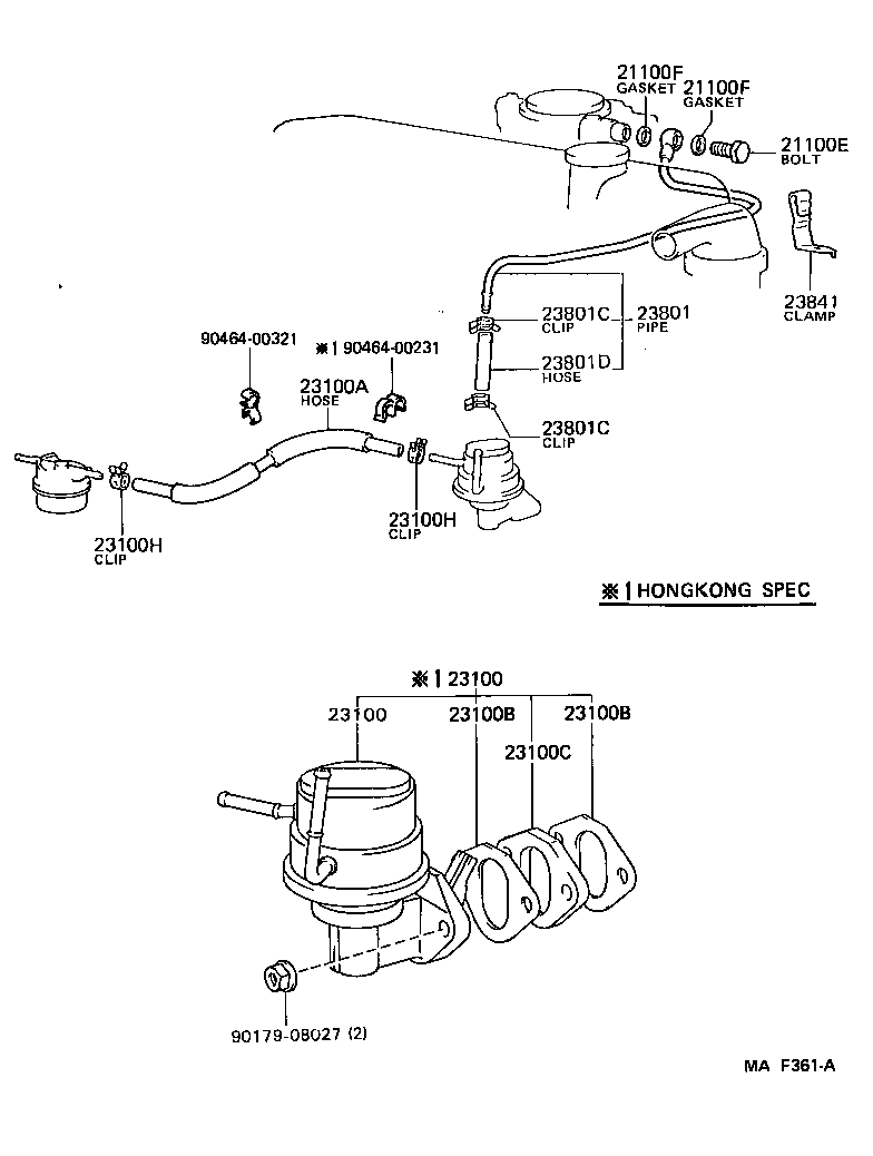  LITEACE VAN WAGON |  FUEL PUMP PIPE