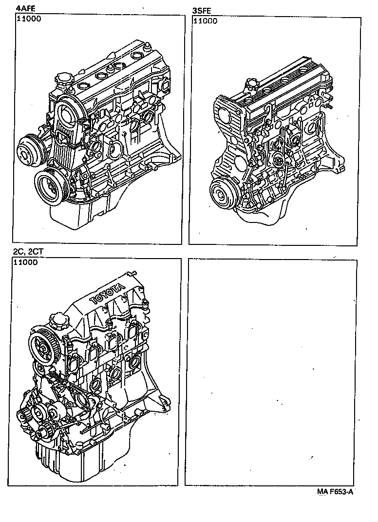  CORONA SED LB |  PARTIAL ENGINE ASSEMBLY
