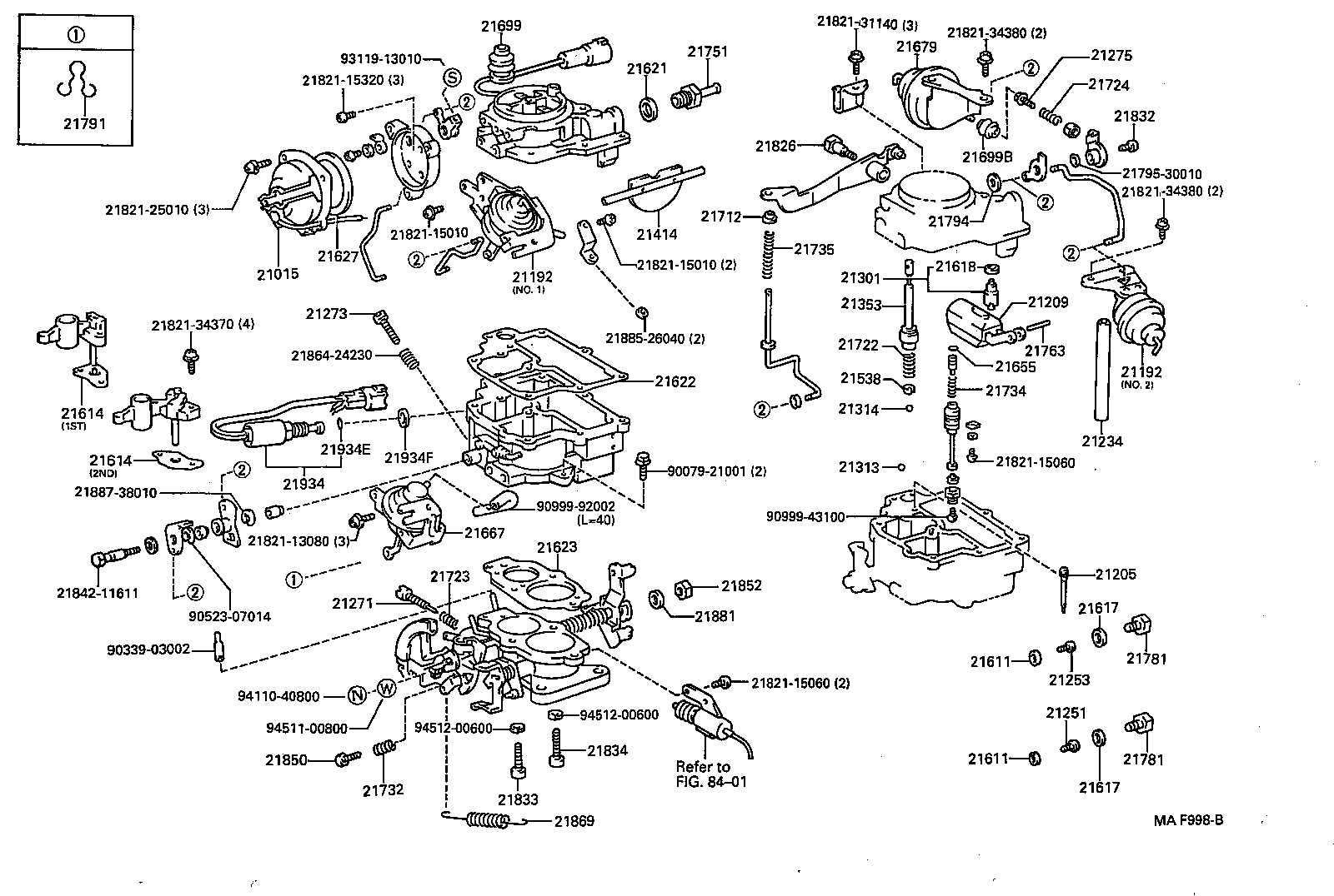  TERCEL |  CARBURETOR