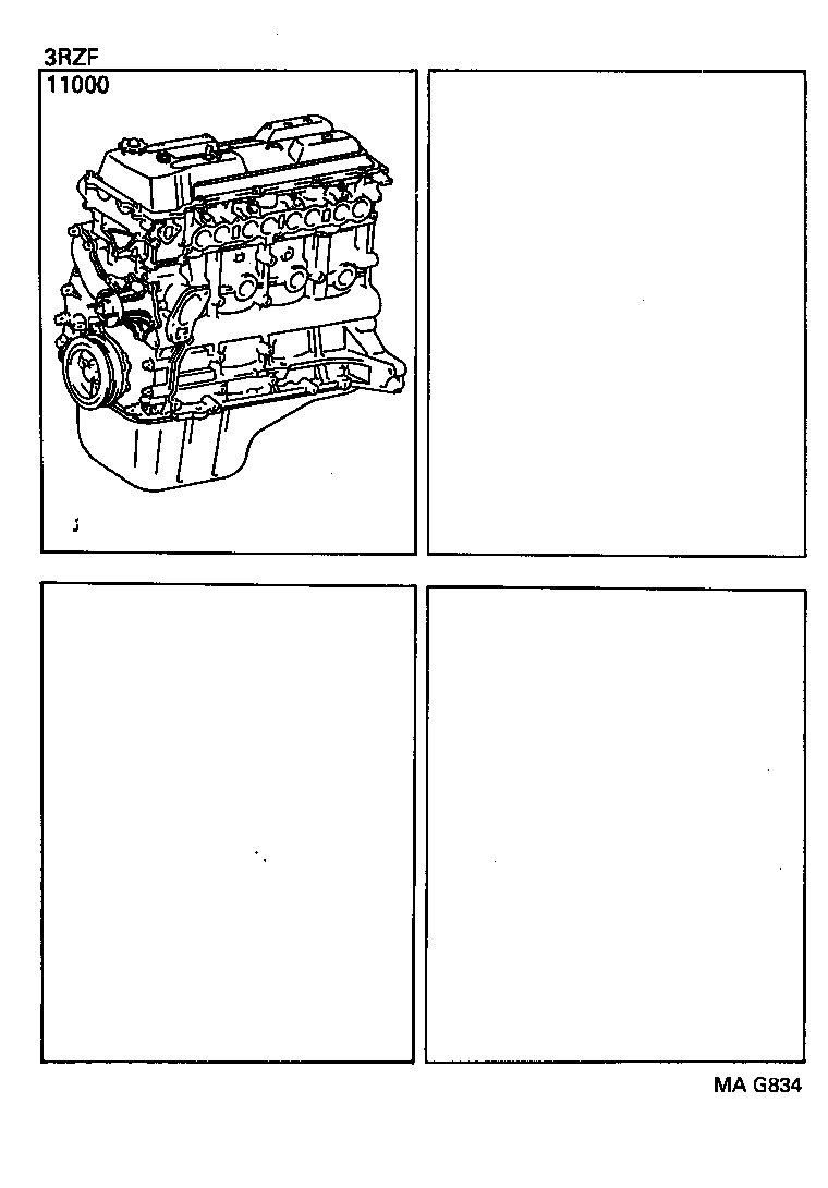  T100 |  PARTIAL ENGINE ASSEMBLY