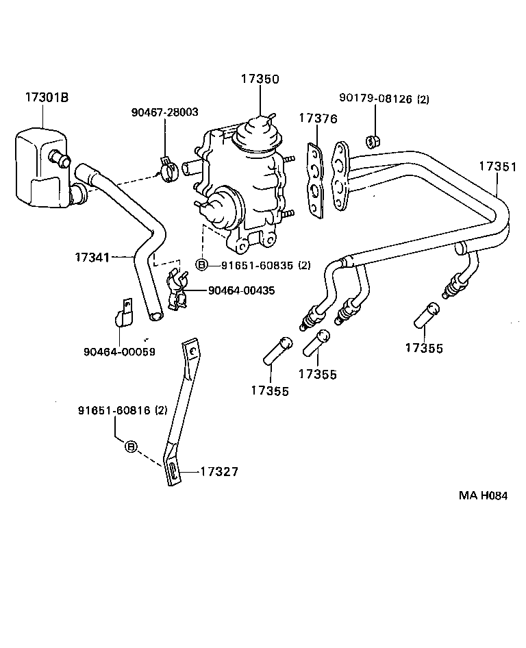  HILUX 2WD |  MANIFOLD AIR INJECTION SYSTEM